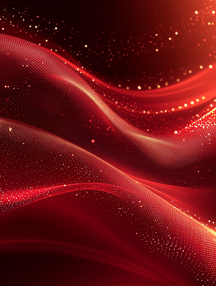 Crimson Swirls Of Light
