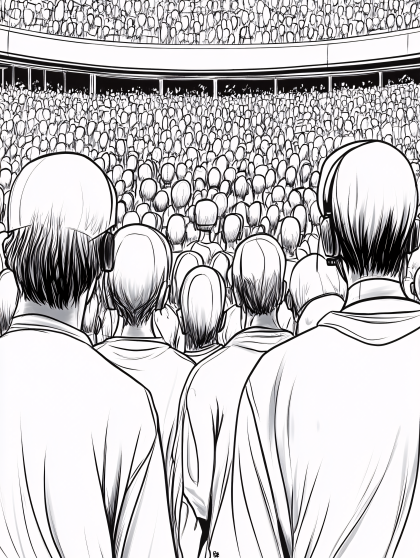 Crowd In Stadium Arena