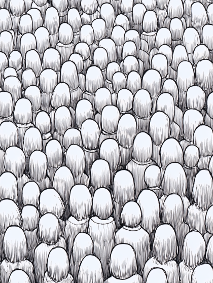 Crowd Of Anonymous People