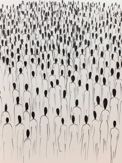 Crowd Of People Illustration