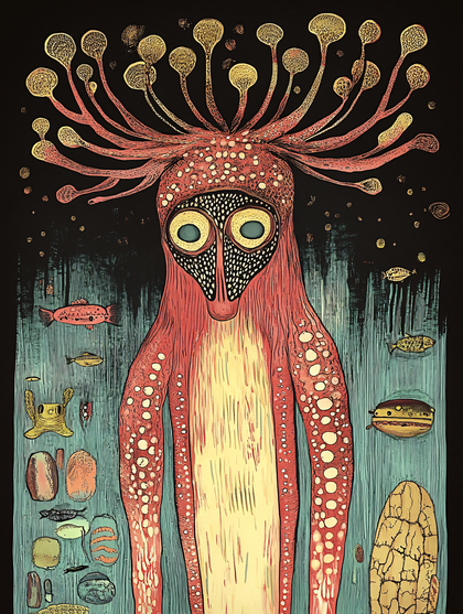 Crowned Deep Sea Creature