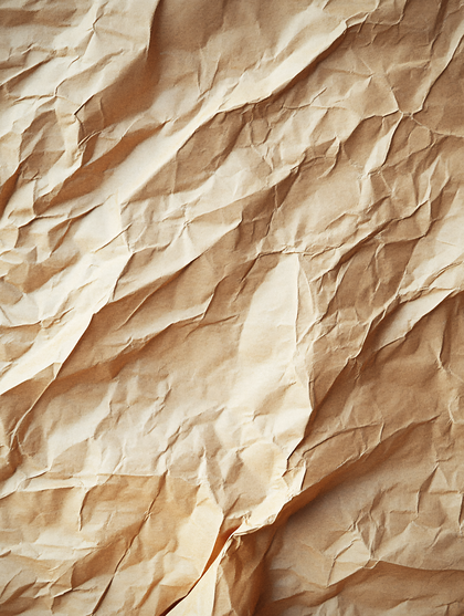 Crumpled Brown Kraft Paper Texture