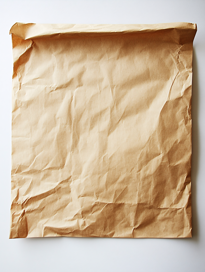 Crumpled Brown Paper Bag