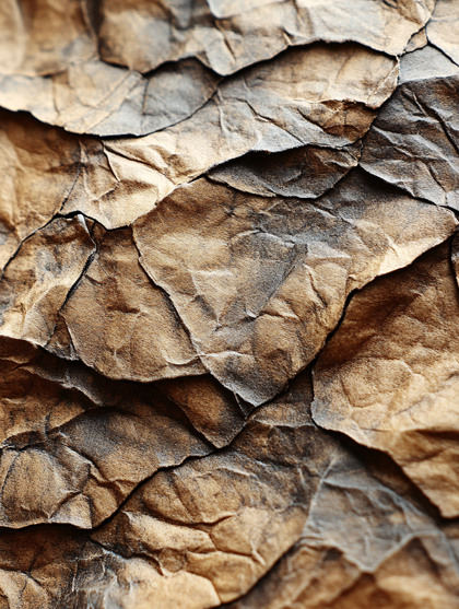 Crumpled Brown Paper Texture