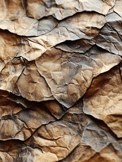 Crumpled Brown Paper Texture