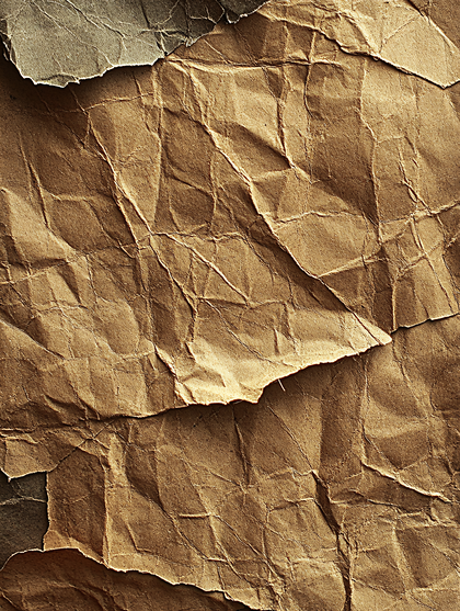 Crumpled Brown Paper Texture
