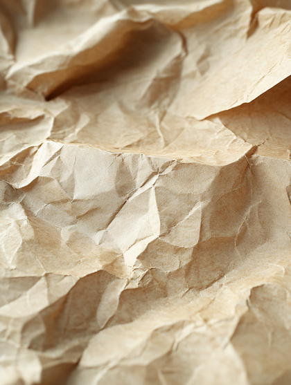 Crumpled Kraft Paper Texture
