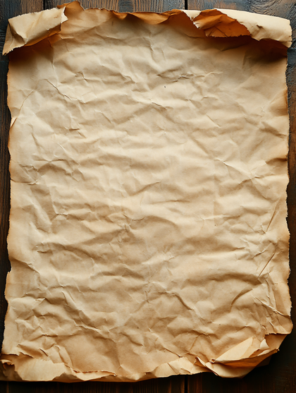 Crumpled Parchment Paper