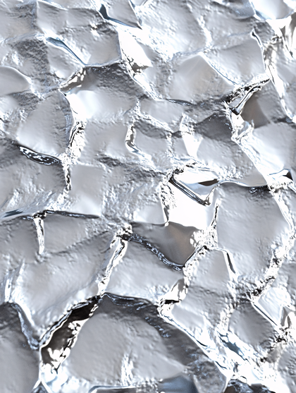 Crumpled Silver Foil Texture