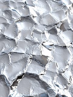 Crumpled Silver Foil Texture