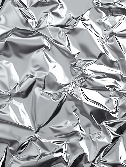 Crumpled Silver Foil Texture