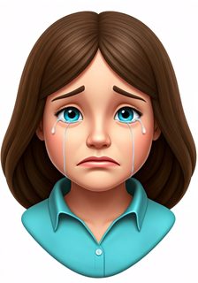 crying girl portrait