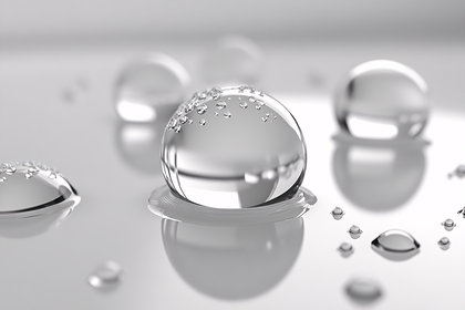 Crystalline Water Droplets