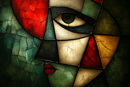 Cubist Woman Face