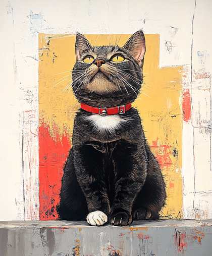 Curious Cat Portrait