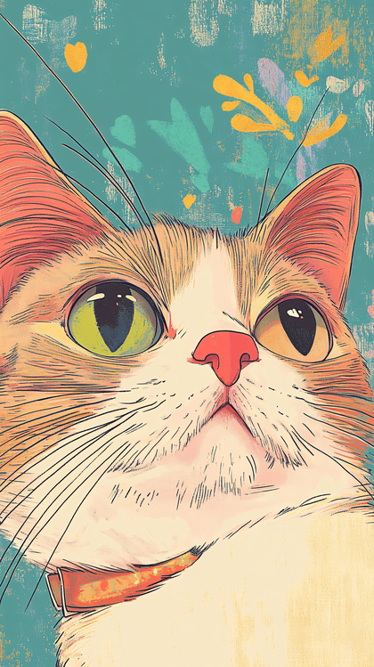 Curious Cat Portrait