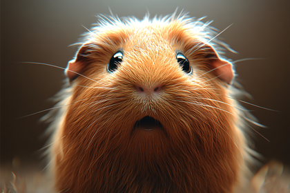Curious Guinea Pig Face