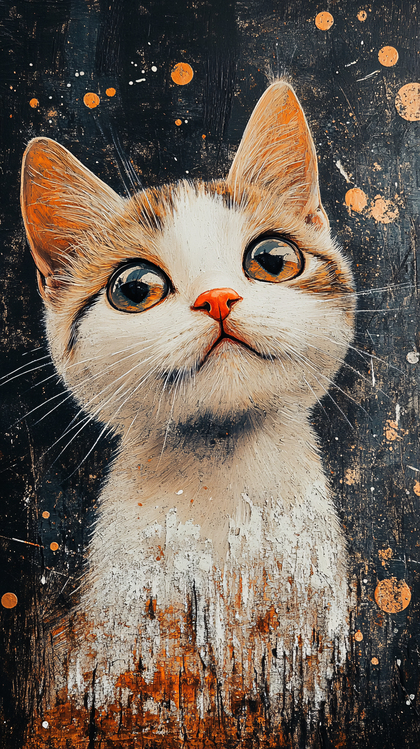 Curious Kitten Close-Up