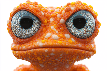 Curious Orange Frog