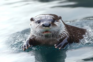 Curious Otter Portrait