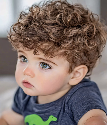 Curly-Haired Toddler