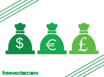 Currency Icons Free Vector