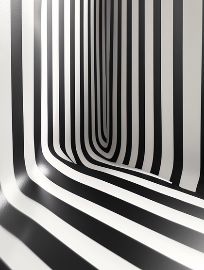Curved Striped Tunnel