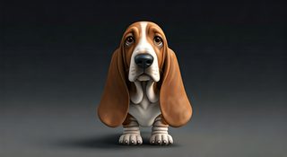 3d basset hound