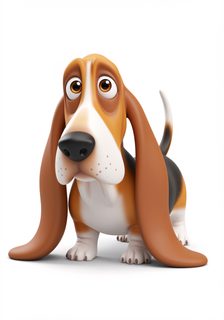 cartoon basset hound