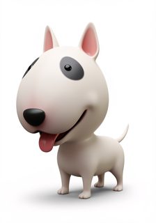 cartoon bull terrier