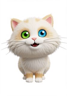 3d cartoon cat