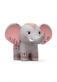 cute patterned elephant
