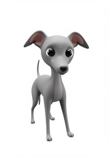 cartoon italian greyhound