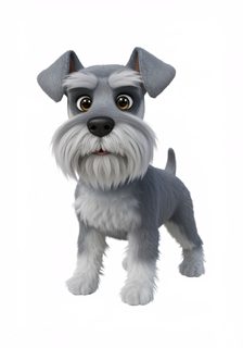 cartoon schnauzer dog