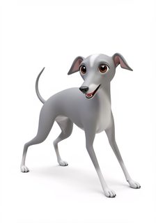 italian greyhound illustration