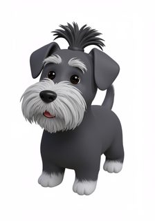 3d schnauzer mascot