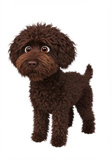 fluffy brown puppy