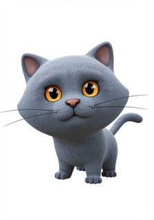 cute grey cat