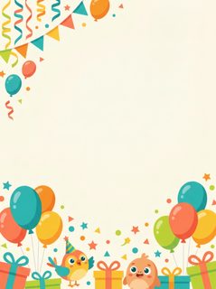 animal party frame