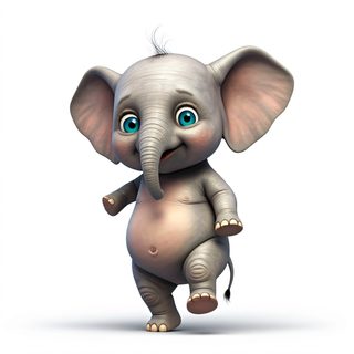 cute baby elephant