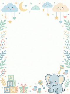 baby elephant frame