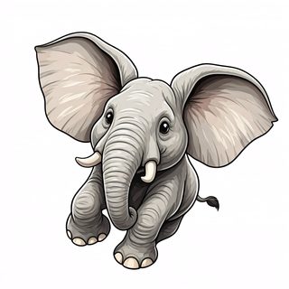 cute baby elephant