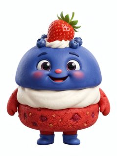 berry cupcake character
