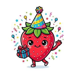 birthday party strawberry