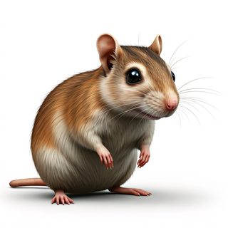 cute standing hamster