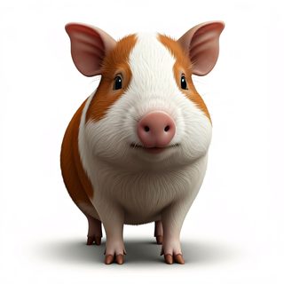 cute piglet character