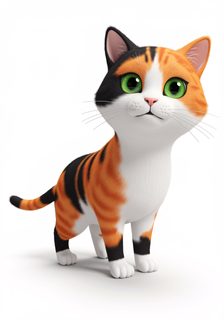 calico kitten character