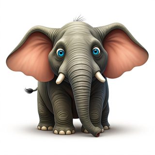 cartoon baby elephant