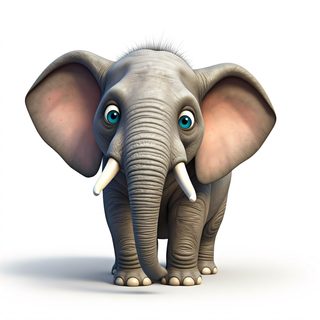 cartoon baby elephant