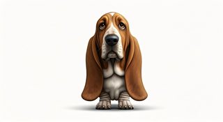basset hound illustration